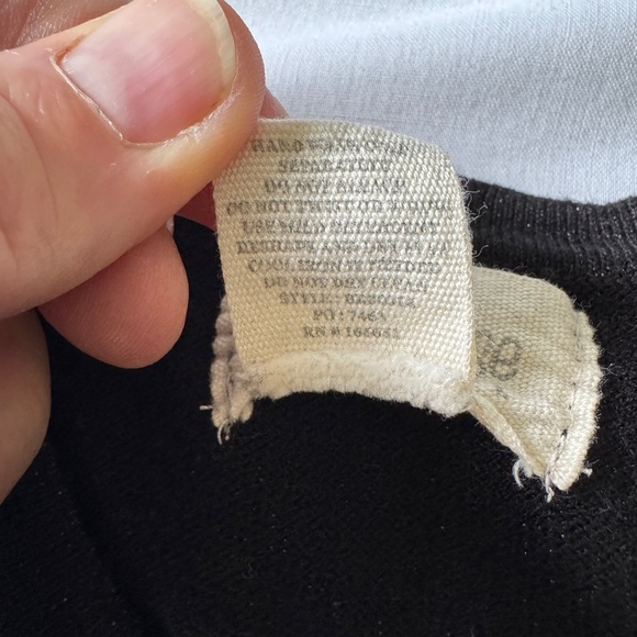 Dear‎ Rose New York Lightweight Button Front Cardigan Sweater Black Glitter XL - Picture 9 of 14